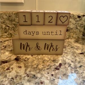 Countdown Blocks for Wedding Day